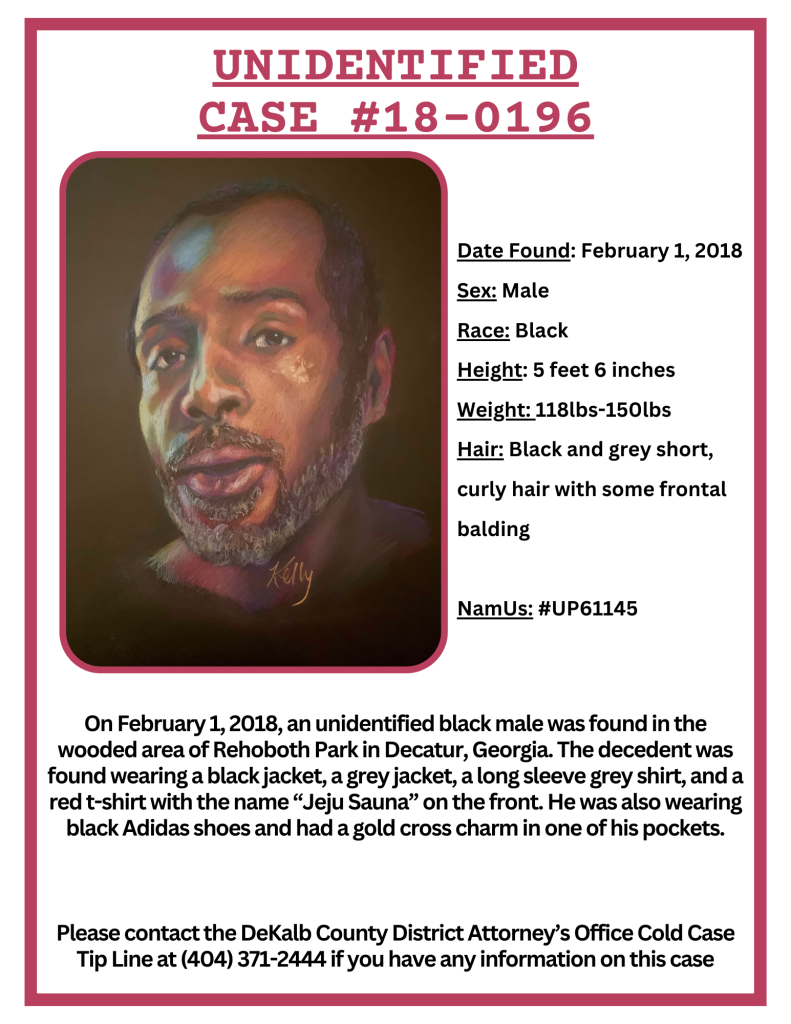 Unidentified Cases DeKalb County GA